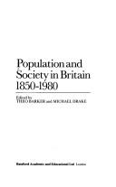 Population and Society in Britain, 1850-1980