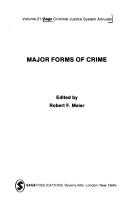 Major forms of crime