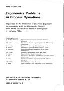 Ergonomics Problems in Process Operations