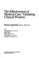 The Effectiveness of Medical Care