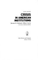 Crisis in American institutions