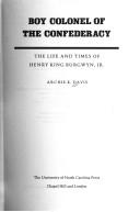 Boy colonel of the Confederacy