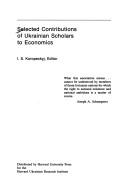 Selected contributions of Ukrainian scholars to economics