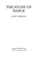 The Study of Dance