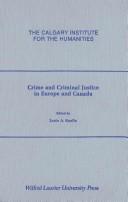 Crime and criminal justice in Europe and Canada