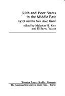 Rich and Poor States in the Middle East: Egypt and the New Arab Order