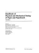 Handbook of physical and mechanical testing of paper and paperboard