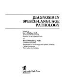 Diagnosis in speech-language pathology