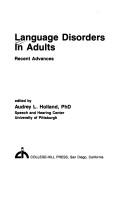 Language Disorders in Adults: Recent Advances