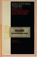 Educational Theory and Its Foundation Disciplines