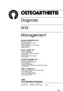 Osteoarthritis, diagnosis and management