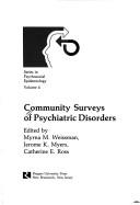 Community surveys of psychiatric disorders