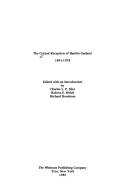 The Critical reception of Hamlin Garland, 1891-1978