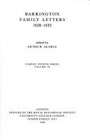 Barrington family letters, 1628-1632