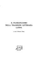 Il plurilinguismo nella tradizione letteraria latina