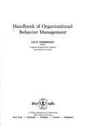 Handbook of organizational behavior management