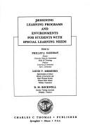 Designing Learning Programs and Environments for Students with Special Learning Needs