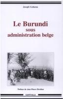 Le Burundi sous administration belge