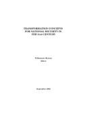 Transformation concepts for national security in the 21st century