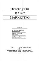 Readings in basic marketing