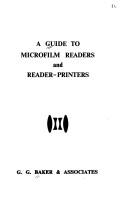 A Guide to microfilm readers and reader-printers