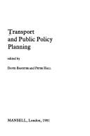 Transport and Public Policy Planning