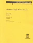 Advanced High-Power Lasers