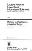 Methods and Applications in Adaptive Control