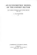 An econometric model of the export sector
