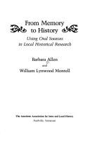 From Memory to History