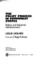 The policy process in communist states