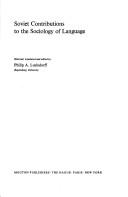Soviet contributions to the sociology of language