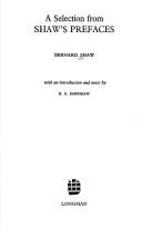 A Selection from Shaw's Prefaces