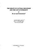 The debate on natural resources and the fate of humanity