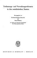 Verfassungs- und Verwaltungsreformen in den sozialistischen Staaten
