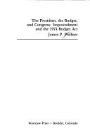 The President, the Budget, and Congress