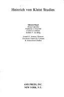 Heinrich von Kleist Studies