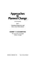 Approaches to Planned Change