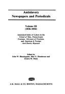 Antislavery Newspapers and Periodicals