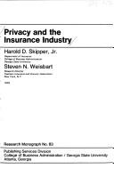 Privacy and the insurance industry
