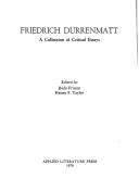 Friedrich Dürrenmatt: A Collection of Critical Essays