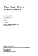 Water Quality Criteria for Freshwater Fish