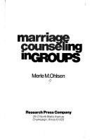 Marriage Counseling in Groups