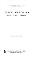 Essays in poetry, mainly Australian