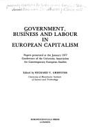 Government, Business and Labour in European Capitalism