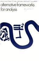 Alternative Frameworks for Analysis