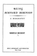 Being Bernard Berenson