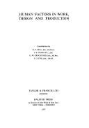 Human Factors in Work Design and Production