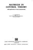 Matrices in control theory: with applications to linear programming