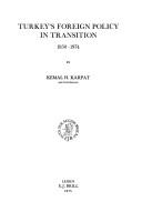 Turkey's foreign policy in transition 1950-1974